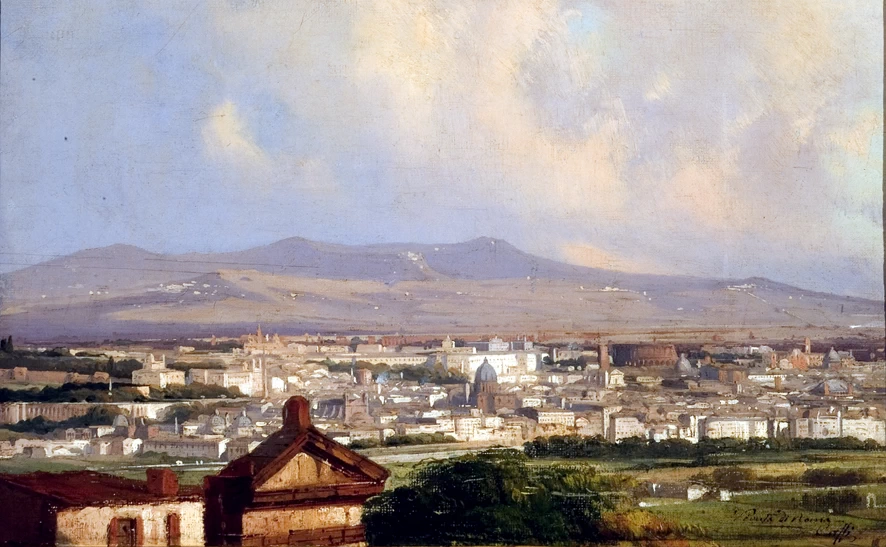Veduta di Roma da Monte Mario - Palazzo delle Belle Arti, Roma